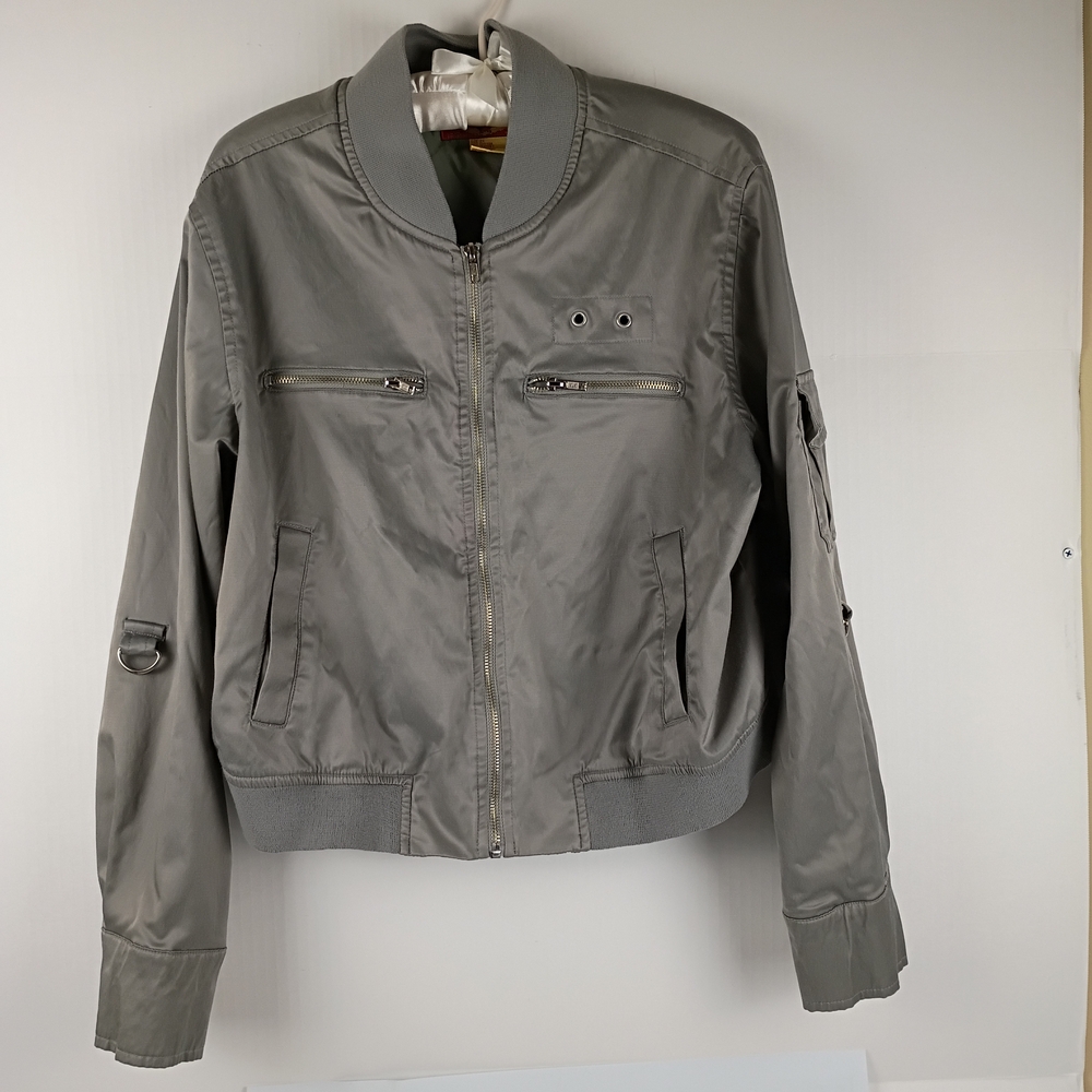 Boom Boom Jeans Women's Silver Bomber Jacket